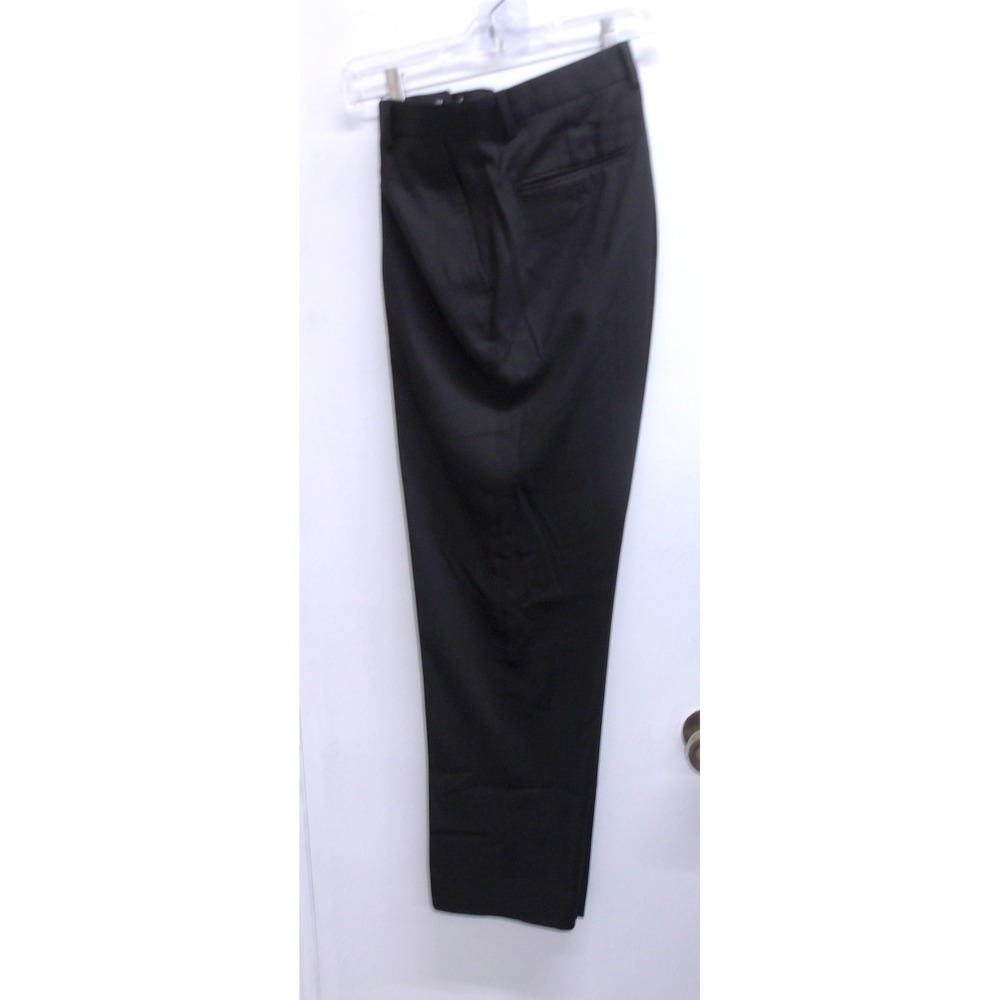 Jos A Bank Mens Black Dress Pants Size 34x30 Flat Front Tailored Fit‎ /#26143 - Picture 4 of 6